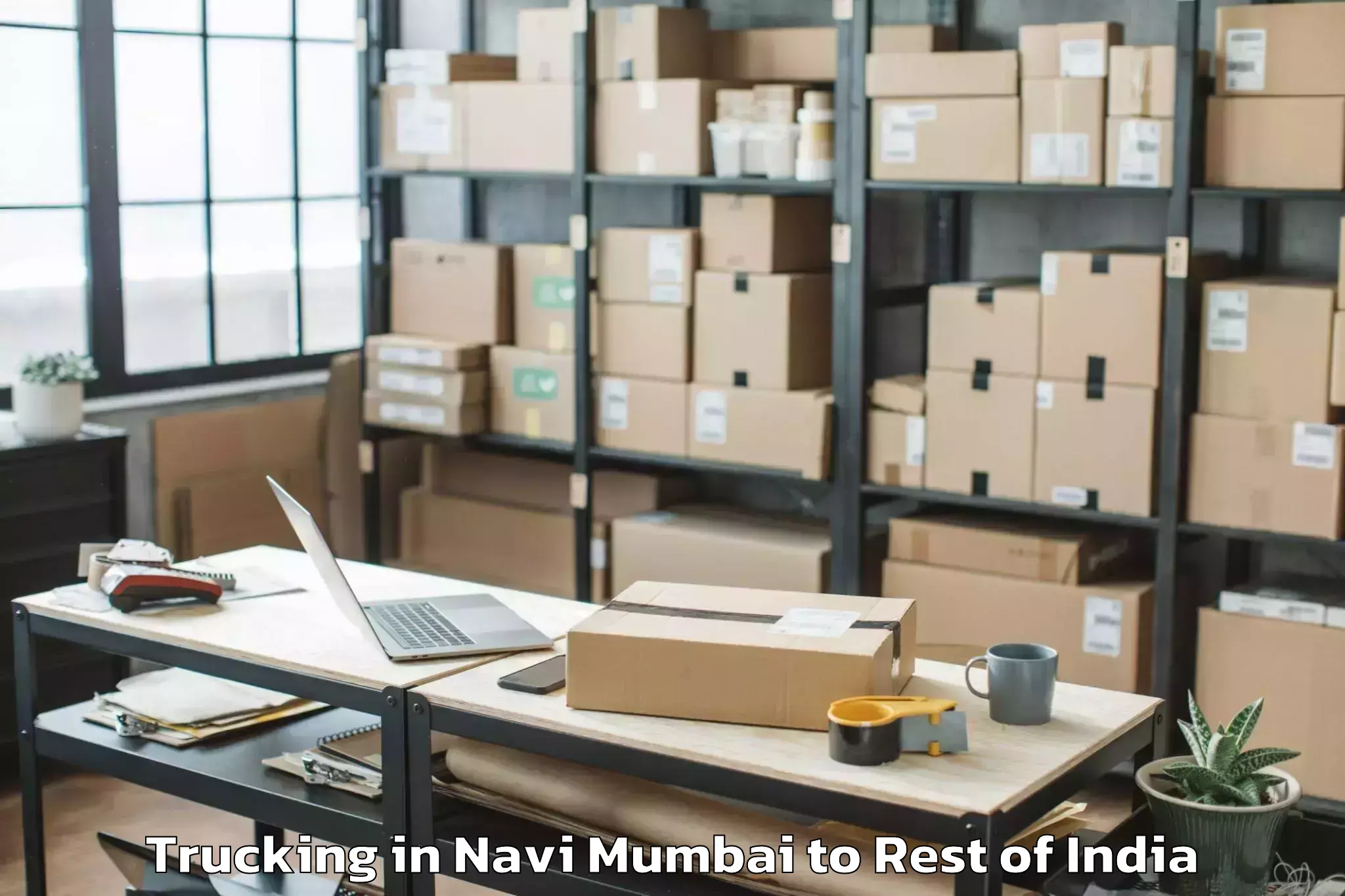 Top Navi Mumbai to Sumbal Trucking Available